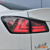 Full Smoked 3D Stripe Full LED Tail Lights for Lexus ISF IS250 IS350 XE20 2005 - 2013 - Mars Performance